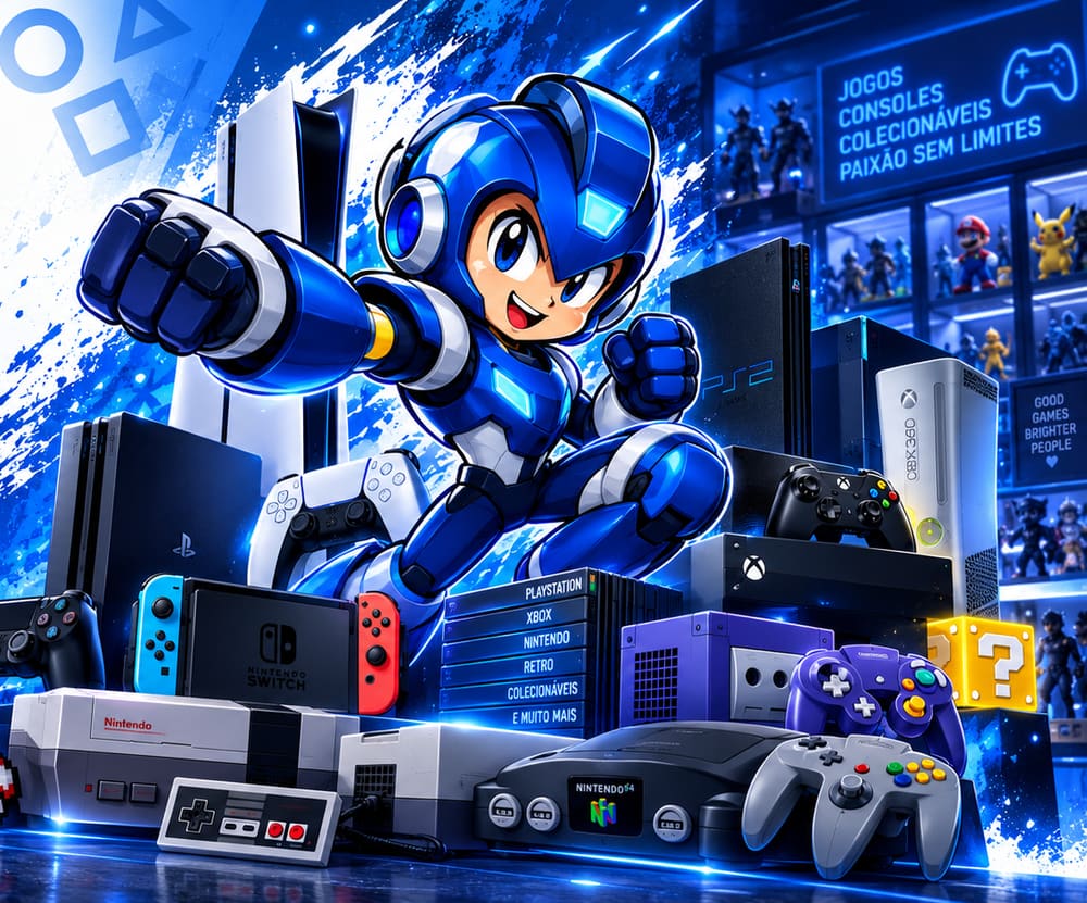Consoles PlayStation, Xbox, Nintendo, controles e colecionáveis na SD Games & Colecionáveis